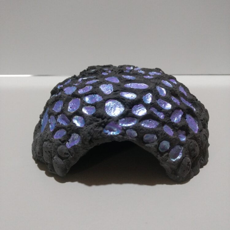 Cueva de roca modelo caverna black violet dragón fénix 360°