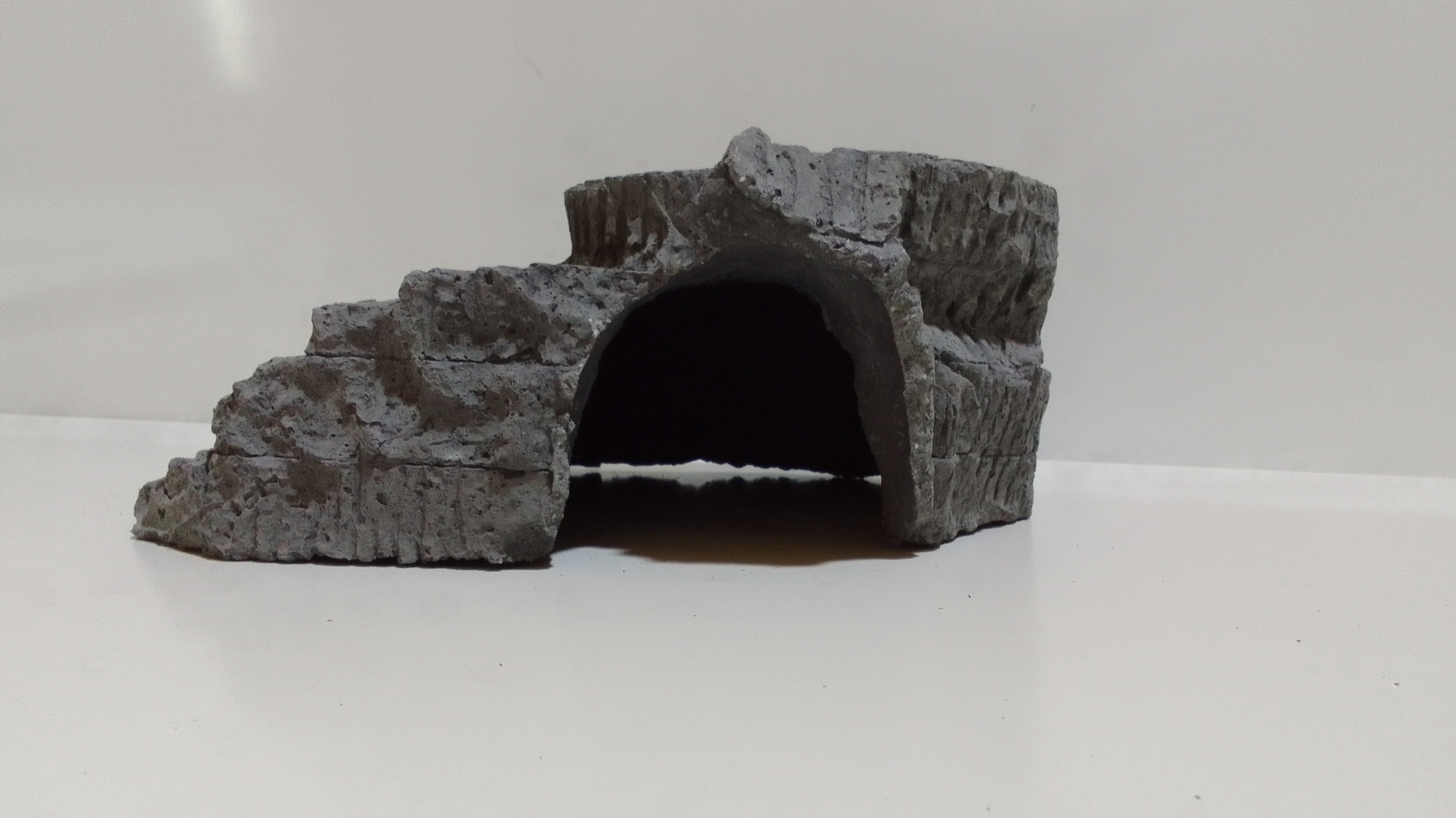 Cueva tocón raíz de árbol fosilizado para peces - Imagen 5